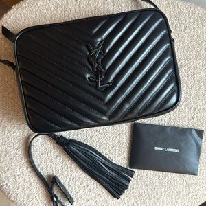 NWT Lou camera bag in quilted leather - YSL - SAINT LAURENT - Black